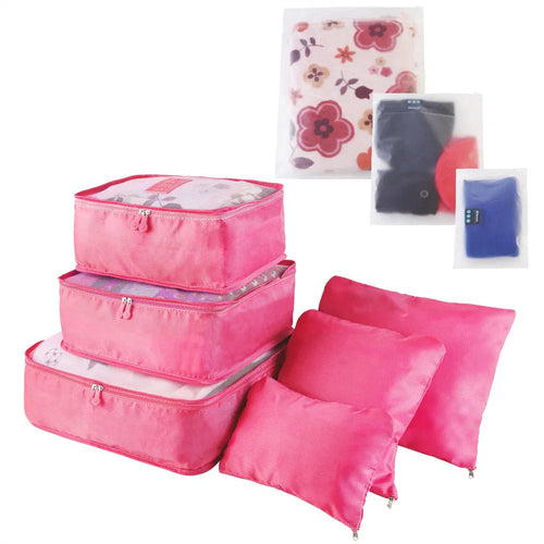 9-Piece Travel Luggage Organizer Set — Packing Cubes & Pouches