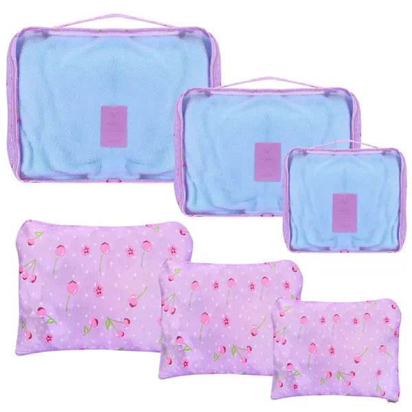 9-Piece Travel Luggage Organizer Set — Packing Cubes & Pouches