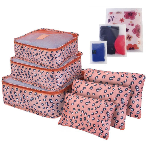 9-Piece Travel Luggage Organizer Set — Packing Cubes & Pouches