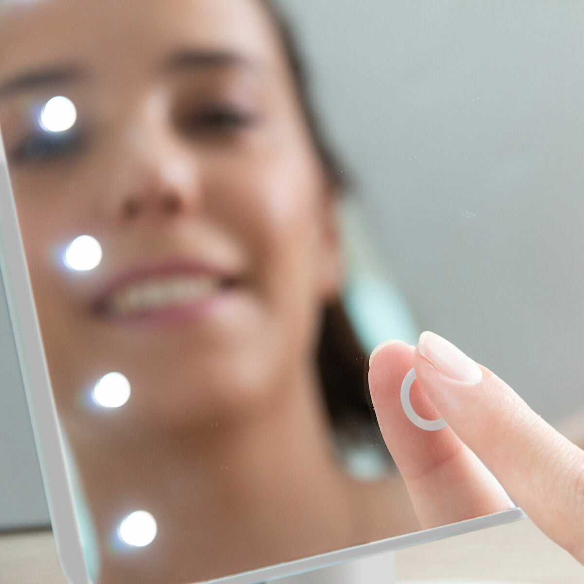 Touch LED Makeup Mirror — Adjustable Brightness Vanity Light