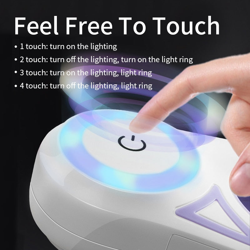 LED Retractable Dog Leash — RGB Light for Safe Night Walks