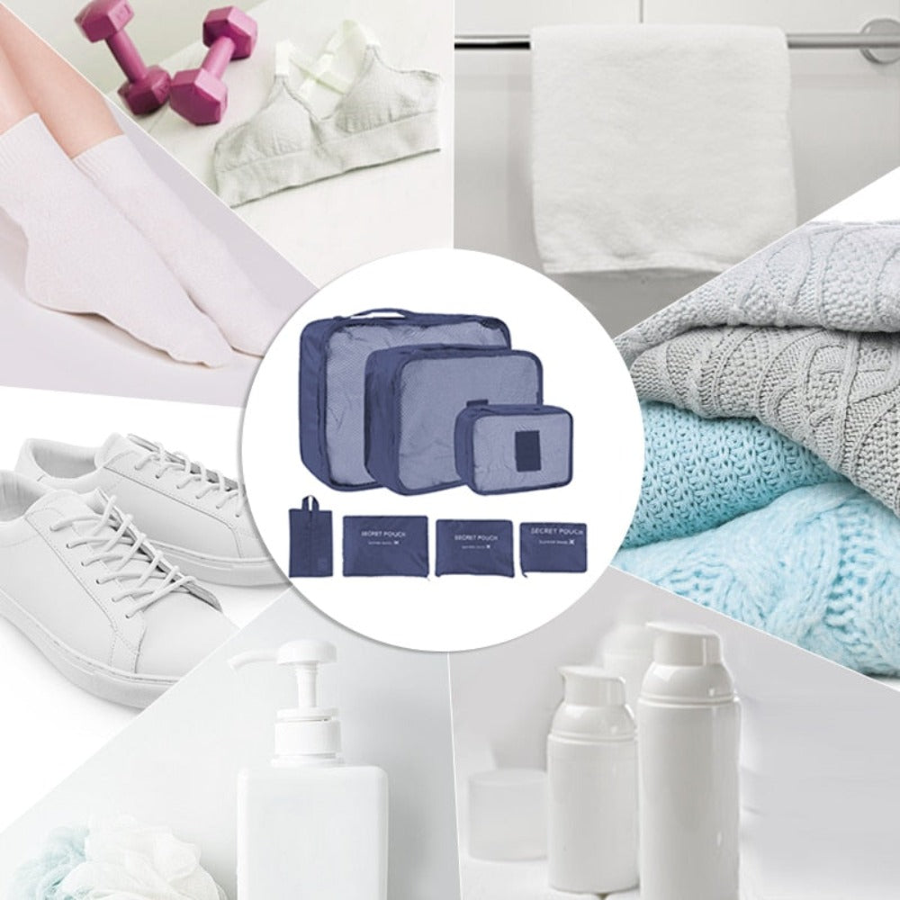 7-Piece Suitcase Organizer Set — Travel Packing Cubes