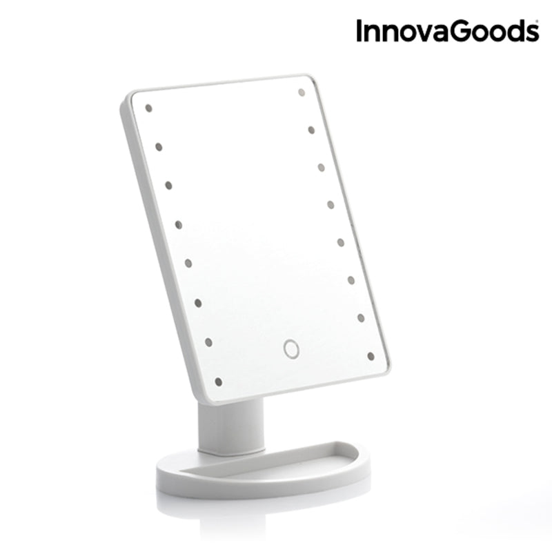 Touch LED Makeup Mirror — Adjustable Brightness Vanity Light