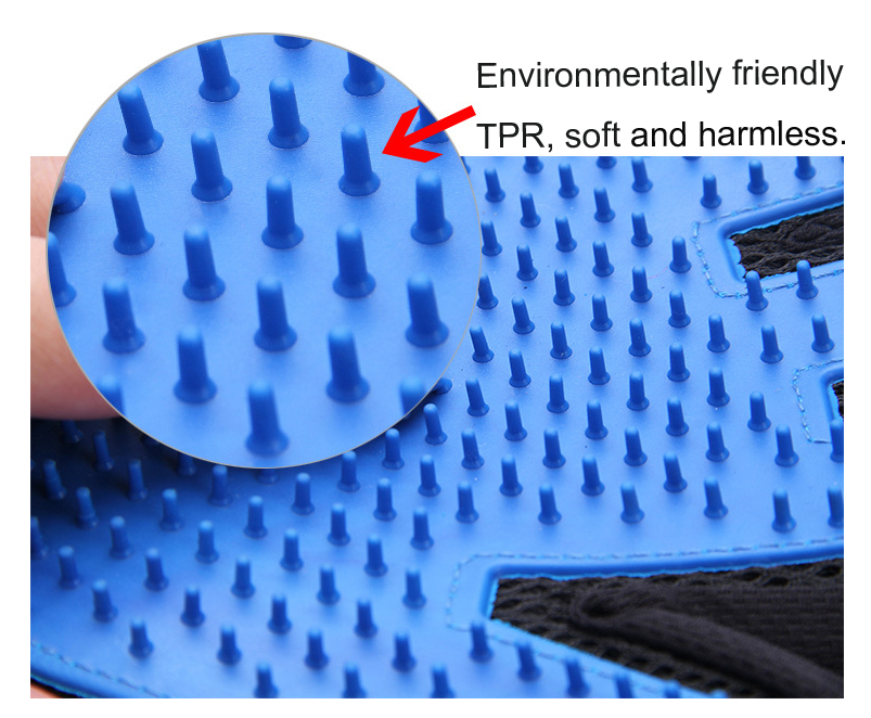 Pet Hair Remover Grooming Gloves — Dogs & Cats