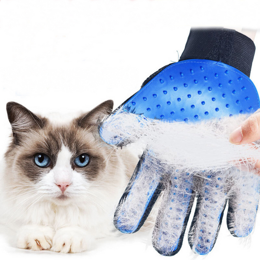 Pet Hair Remover Grooming Gloves — Dogs & Cats