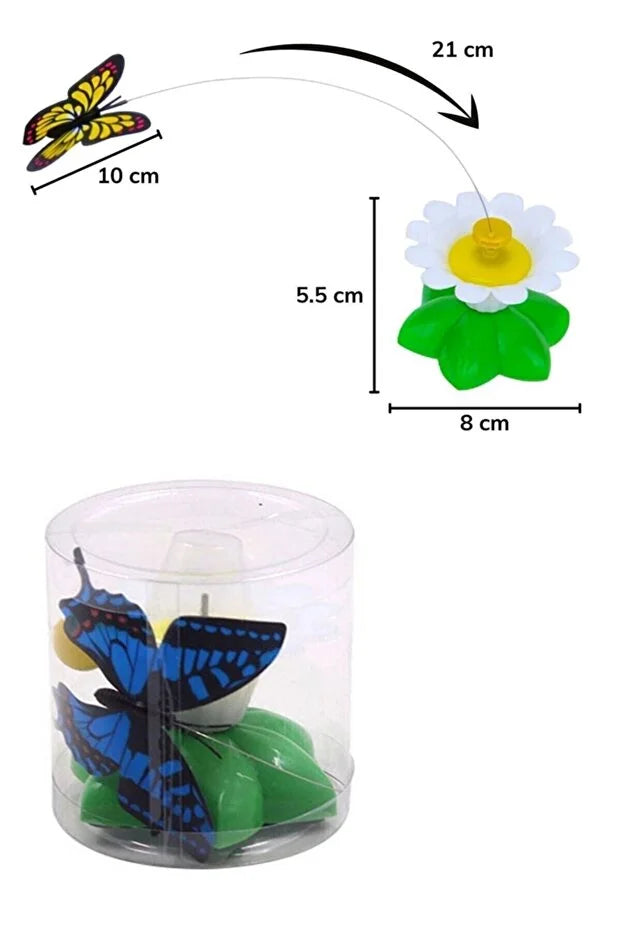 Interactive Rotating Butterfly Cat Toy — Auto Moving