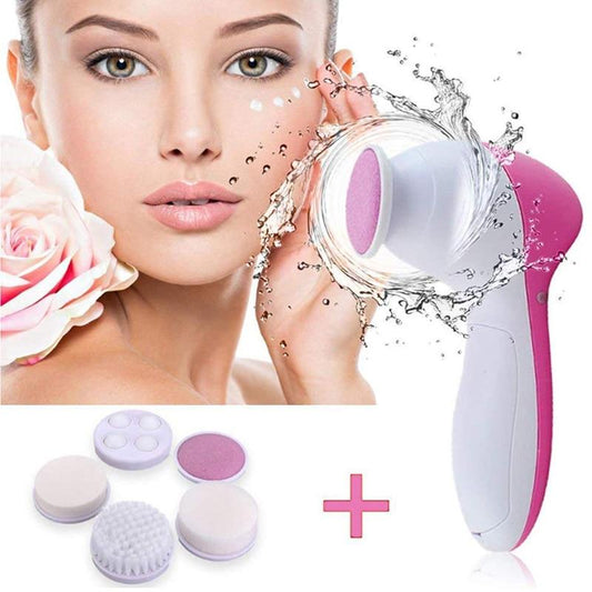5-in-1 Electric Facial Cleansing Brush Set — Deep Pore Clean